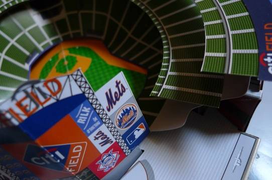 Detail from the pop-up book Citi Field: The Mets' New World-Class Ballpark. Shake Shack and other offerings like Blue Smoke from Union Square Hospitality Group will be located in the area corresponding with the lower right-hand corner of this photo.